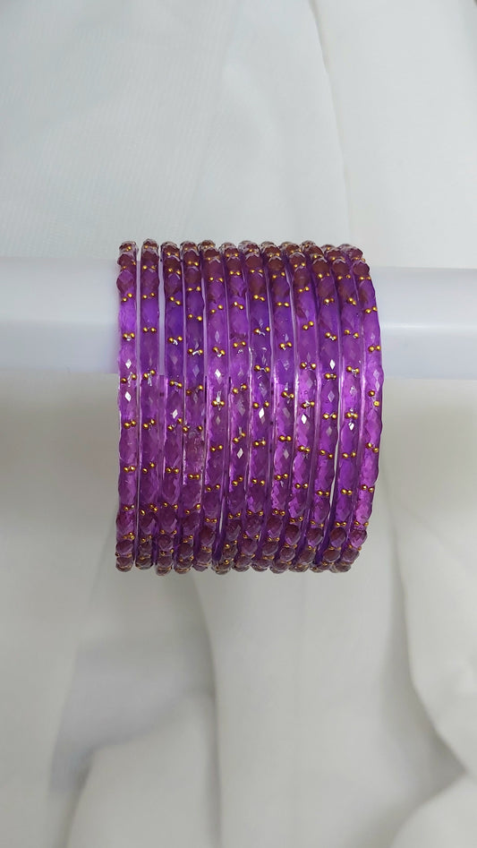 GLASS BANGLES (PURPLE)