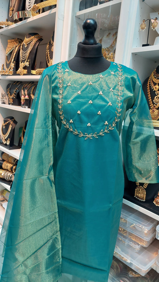 NET TISSUE KURTHI & DUPPATA  001