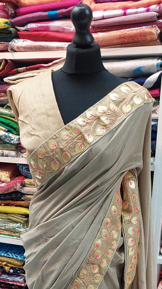 DESIGNER SAREE (SAND)