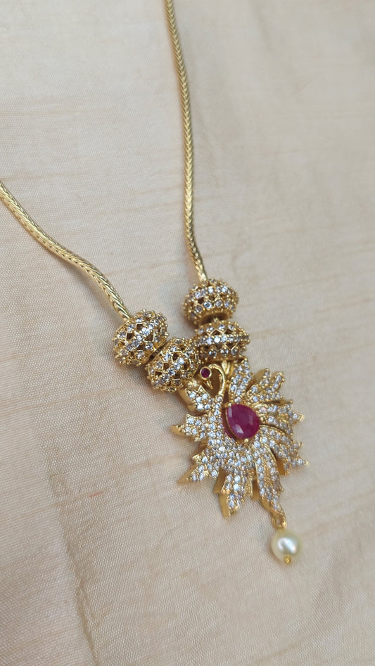 A.D STONE PEACOCK SET