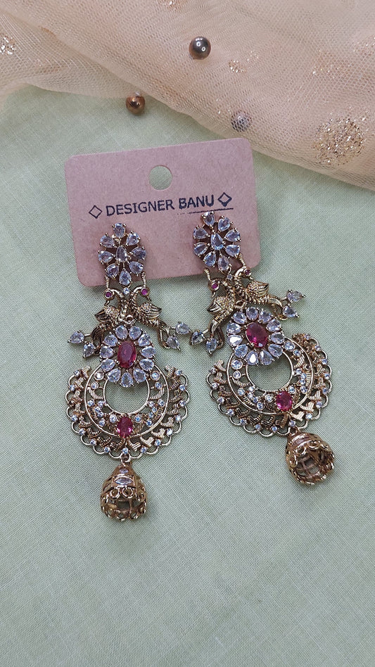 ANTIQUE GOLD EARRINGS 0132