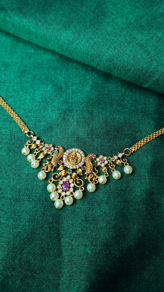 ANTIQUE GOLD CHOKER E0218