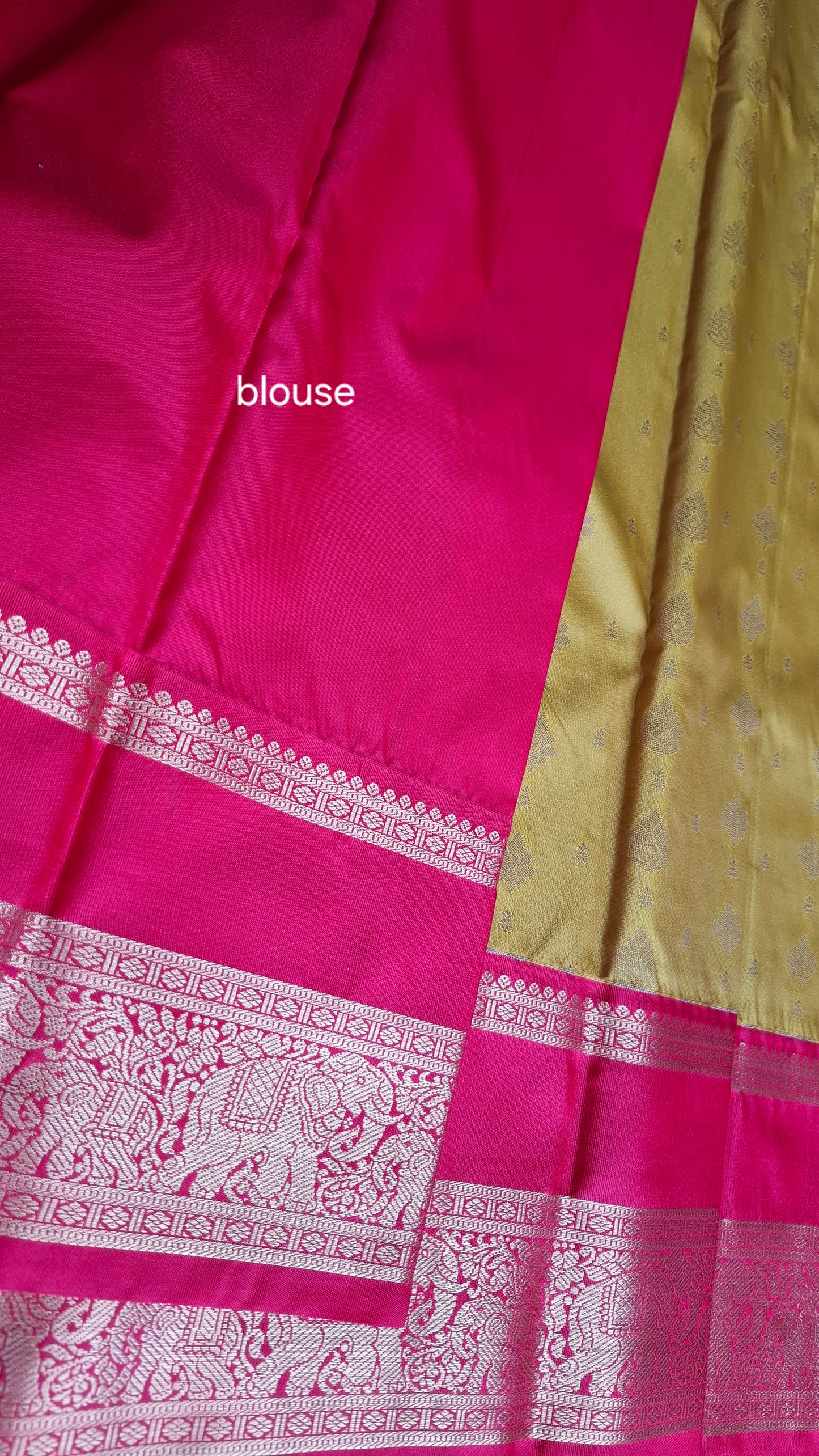 KANJI PATTU (MUSTARD & RED)