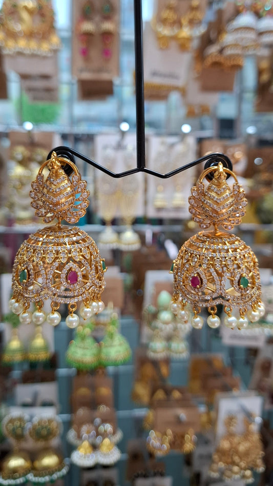 ANTIQUE GOLD JUMKHAS E0307