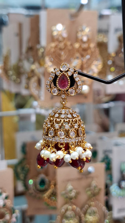 ANTIQUE GOLD JUMKHAS E0313