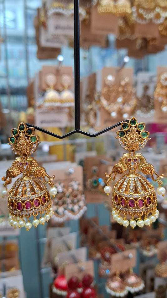 ANTIQUE GOLD JUMKHAS E0314