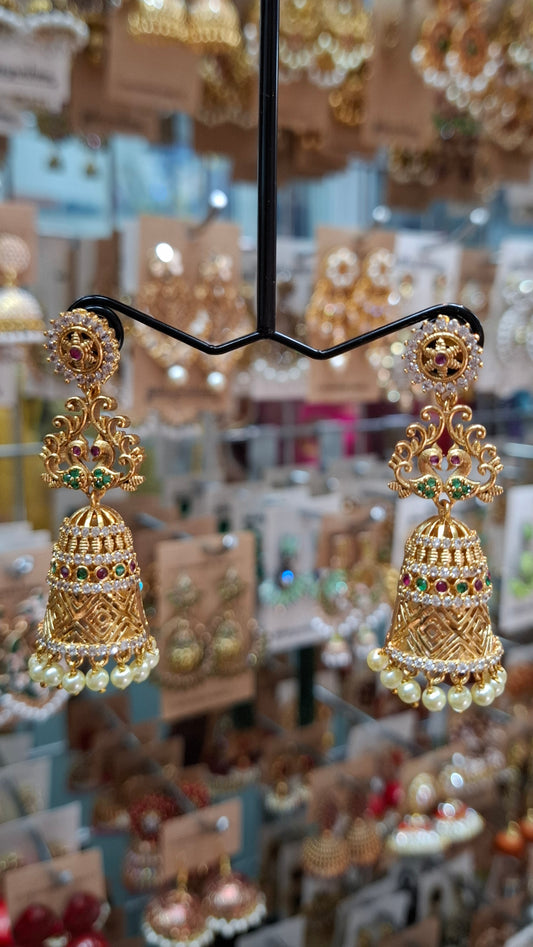 ANTIQUE GOLD JUMKHAS E0315