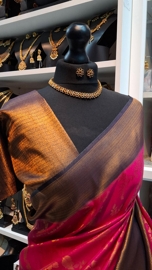 ANTIQUE GOLD SET (BLUE) E0209