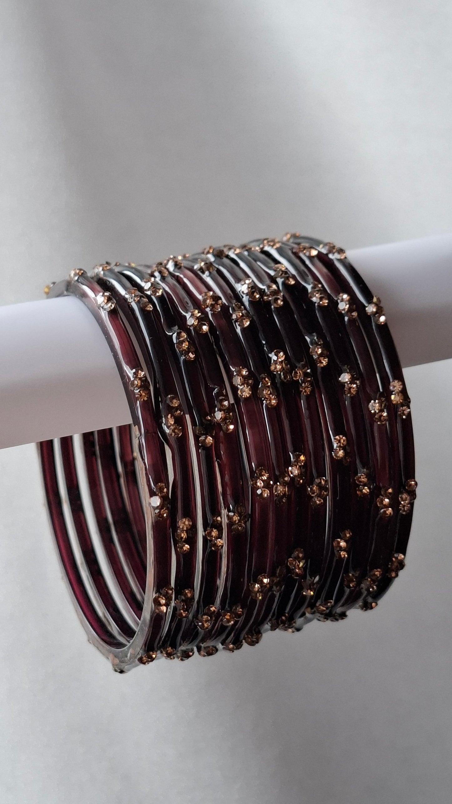 RAIN DROP BANGLES (BROWN)