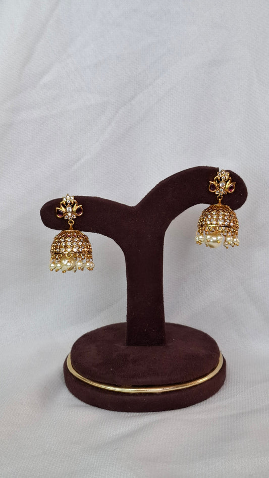 ANTIQUE GOLD JUMKHAS E0317