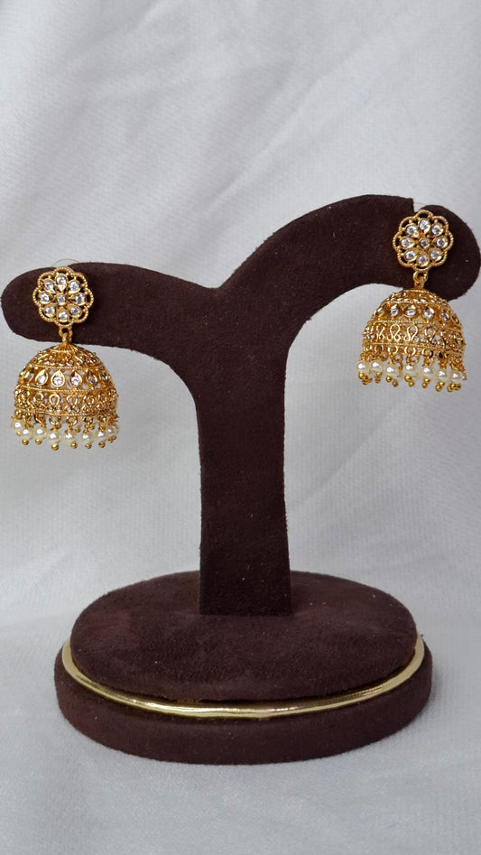 ANTIQUE GOLD JUMKHAS E0325
