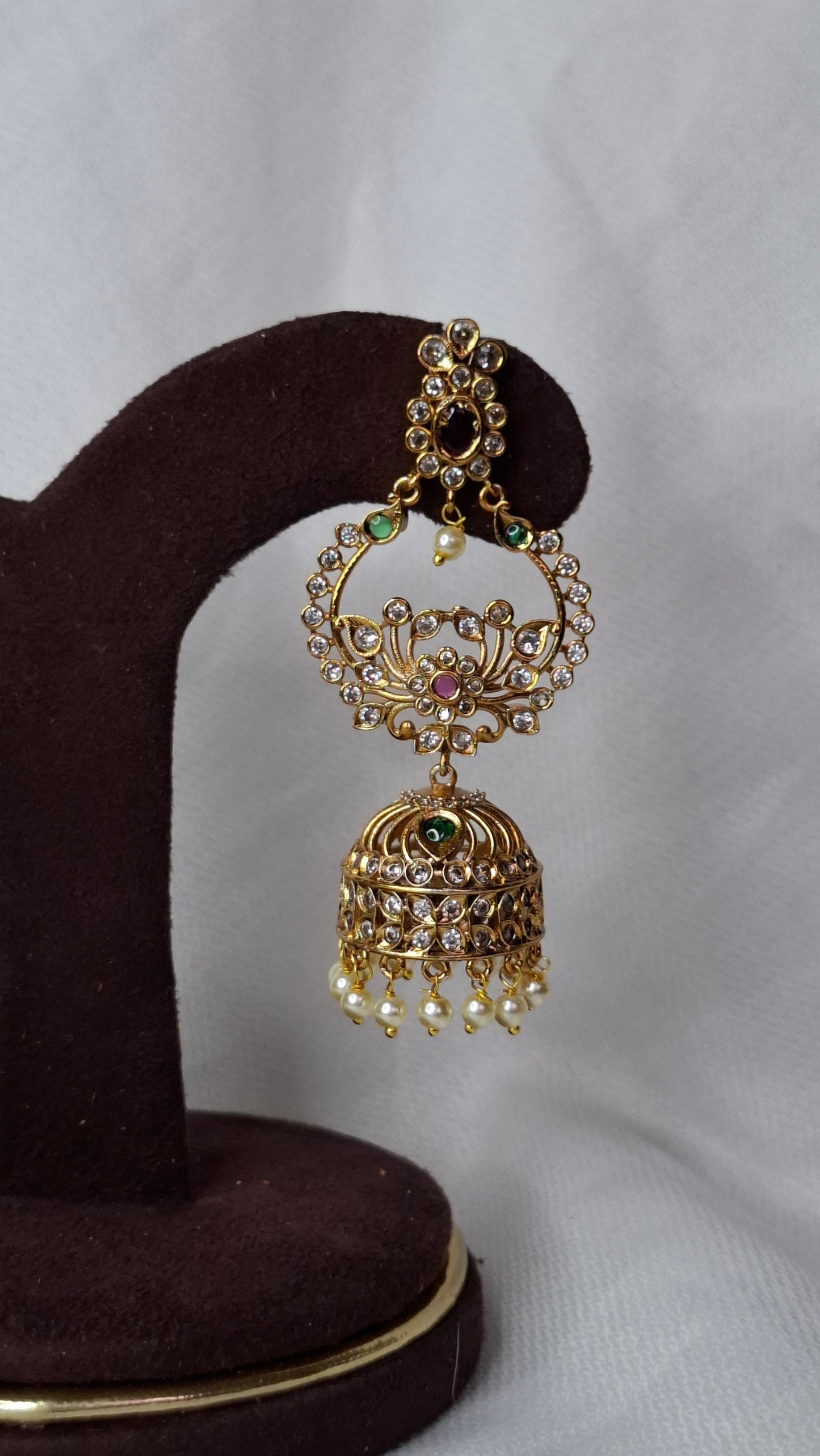 ANTIQUE GOLD JUMKHAS E0328