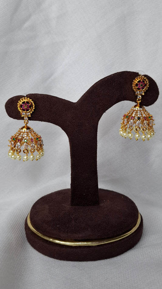 ANTIQUE GOLD JUMKHAS E0331