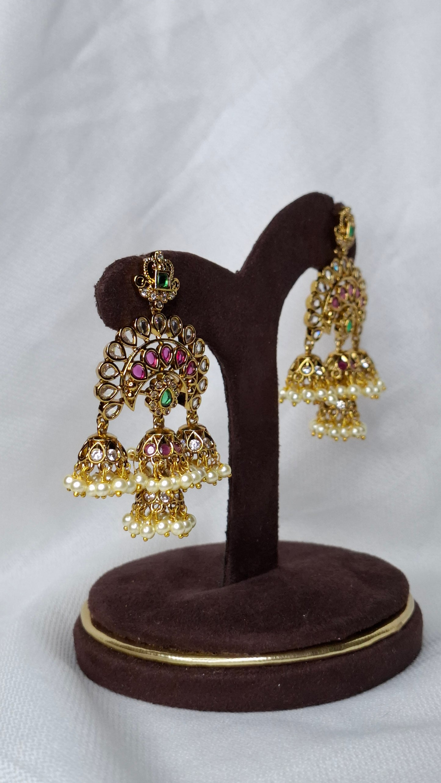 ANTIQUE GOLD JUMKHAS E0333
