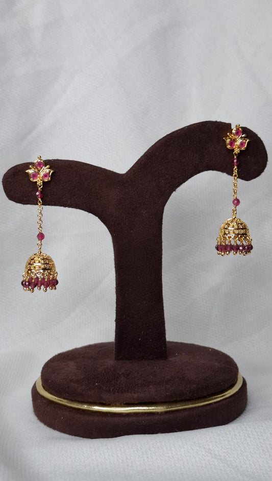 ANTIQUE GOLD JUMKHAS E0334