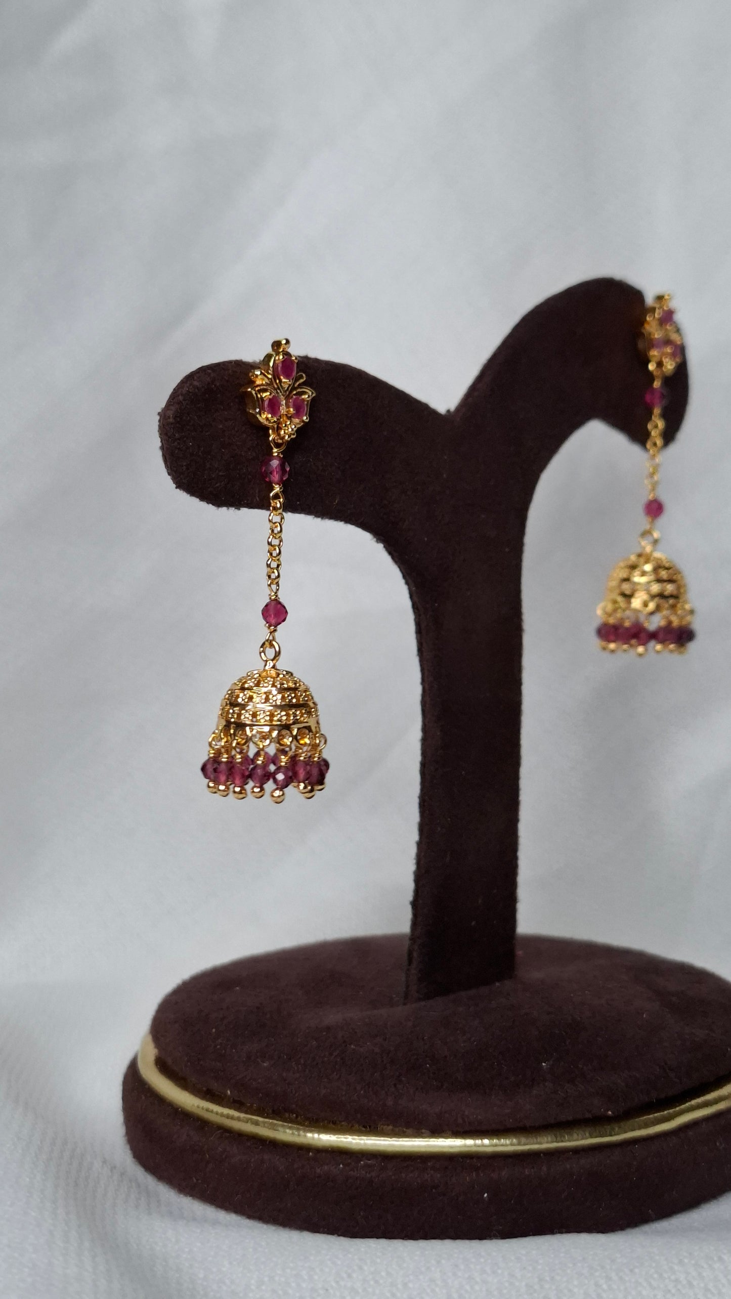 ANTIQUE GOLD JUMKHAS E0334