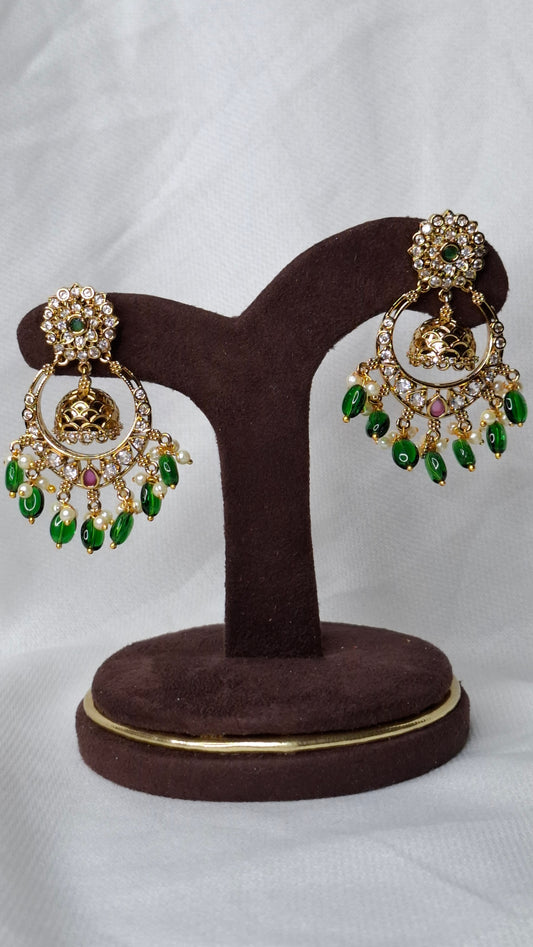 ANTIQUE GOLD JUMKHAS E0335