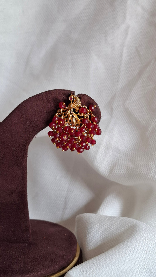 PREMIUM ANTIQUE GOLD EARRINGS E0344