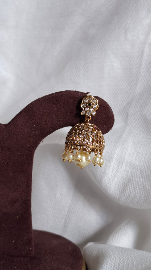 ANTIQUE GOLD JUMKHAS E0337