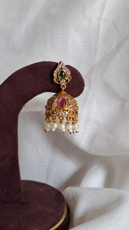 ANTIQUE GOLD JUMKHAS E0339