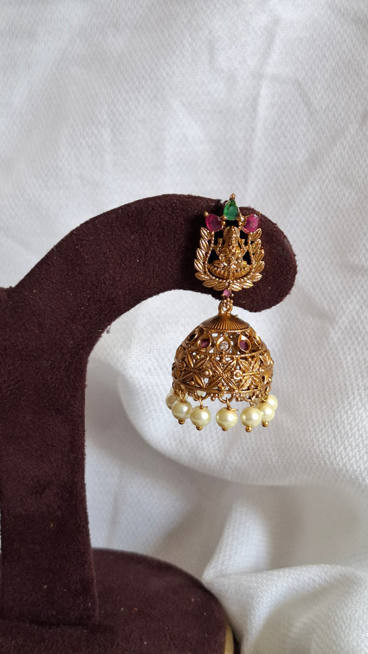 ANTIQUE GOLD A.D. STONE JUMKHAS E0346