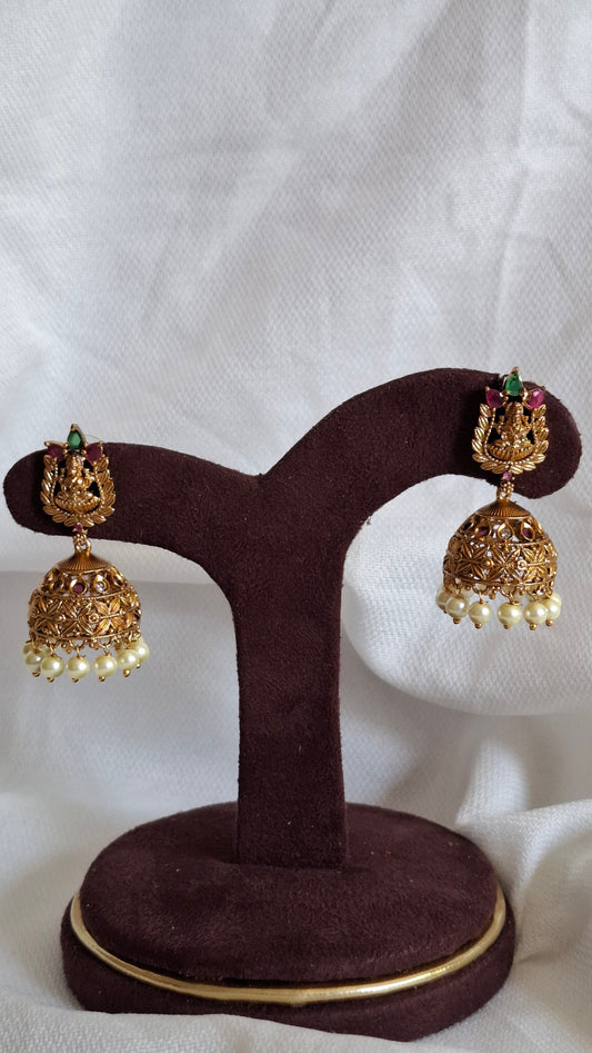 ANTIQUE GOLD A.D. STONE JUMKHAS E0346