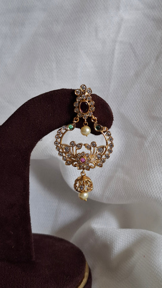 ANTIQUE GOLD JUMKHAS E0348