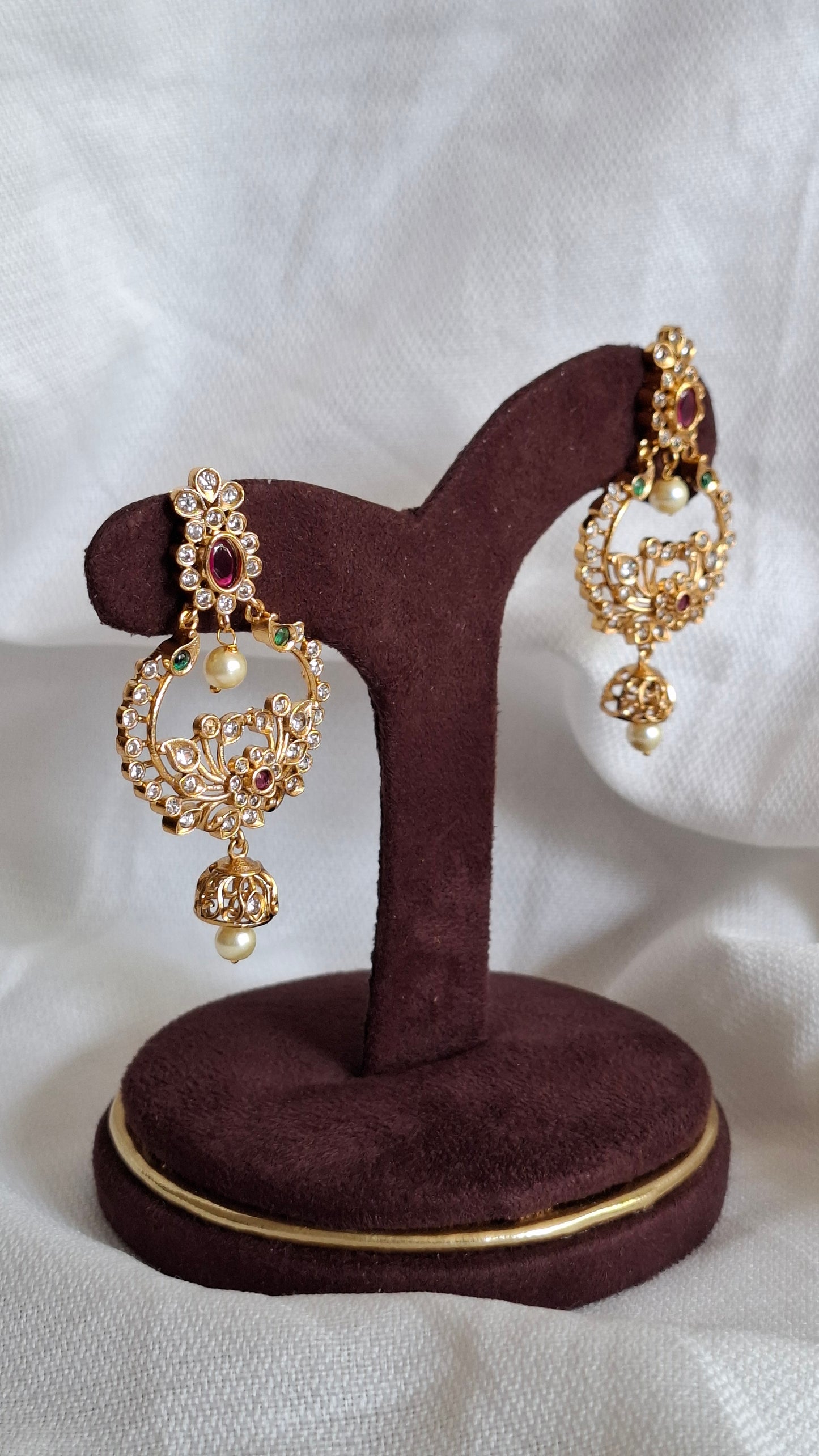 ANTIQUE GOLD JUMKHAS E0348