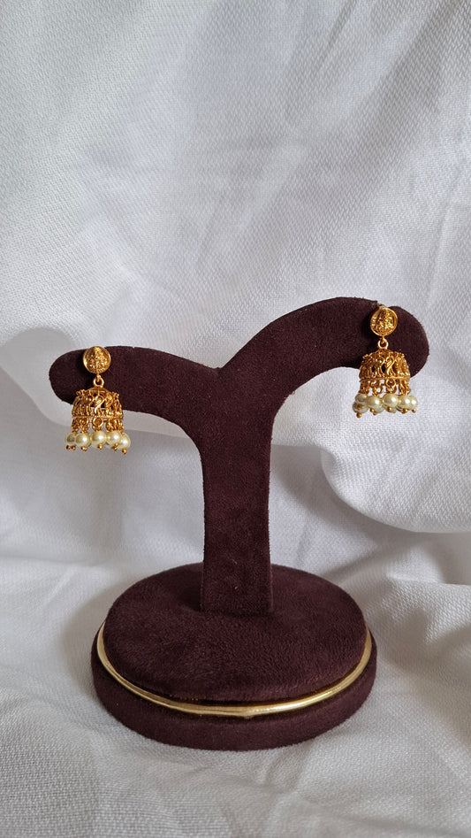 ANTIQUE GOLD JUMKHAS E0350