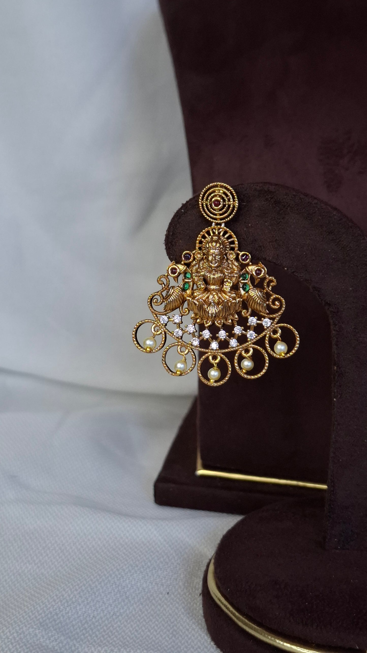 ANTIQUE GOLD CHOKER SET E0215