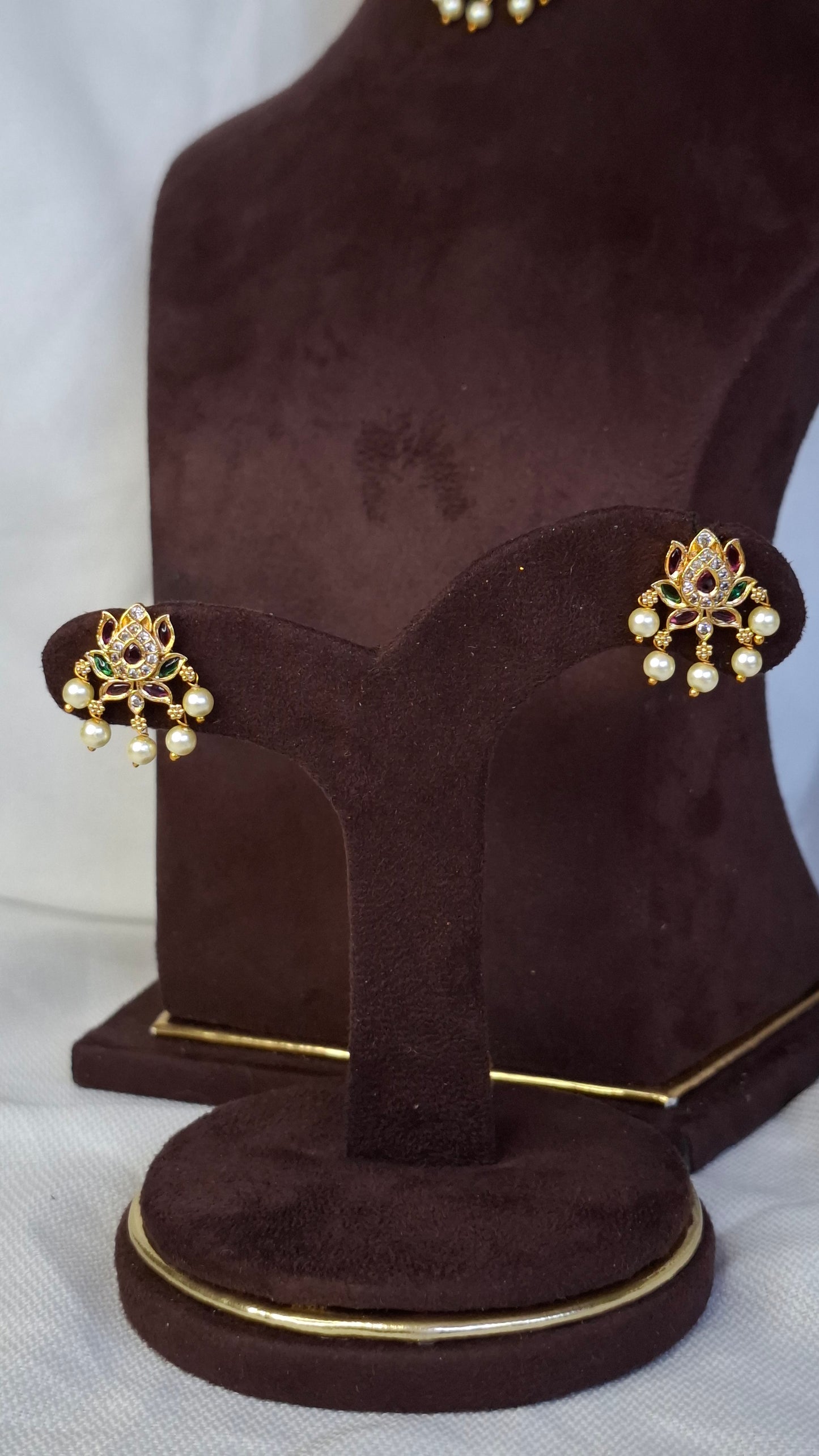 ANTIQUE GOLD CHOKER SET E0219
