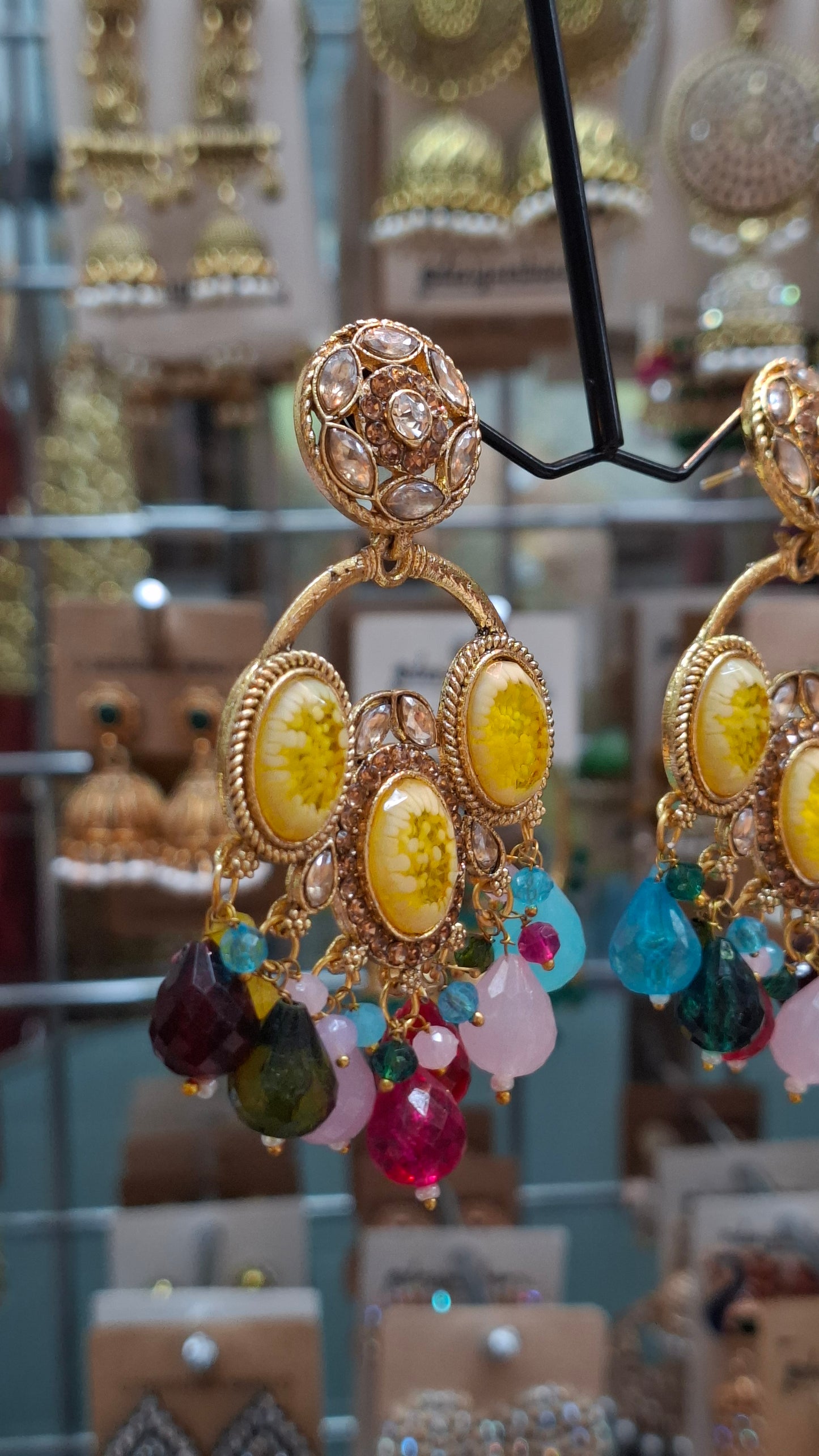 GOLD FASHION EARRINGS E0348