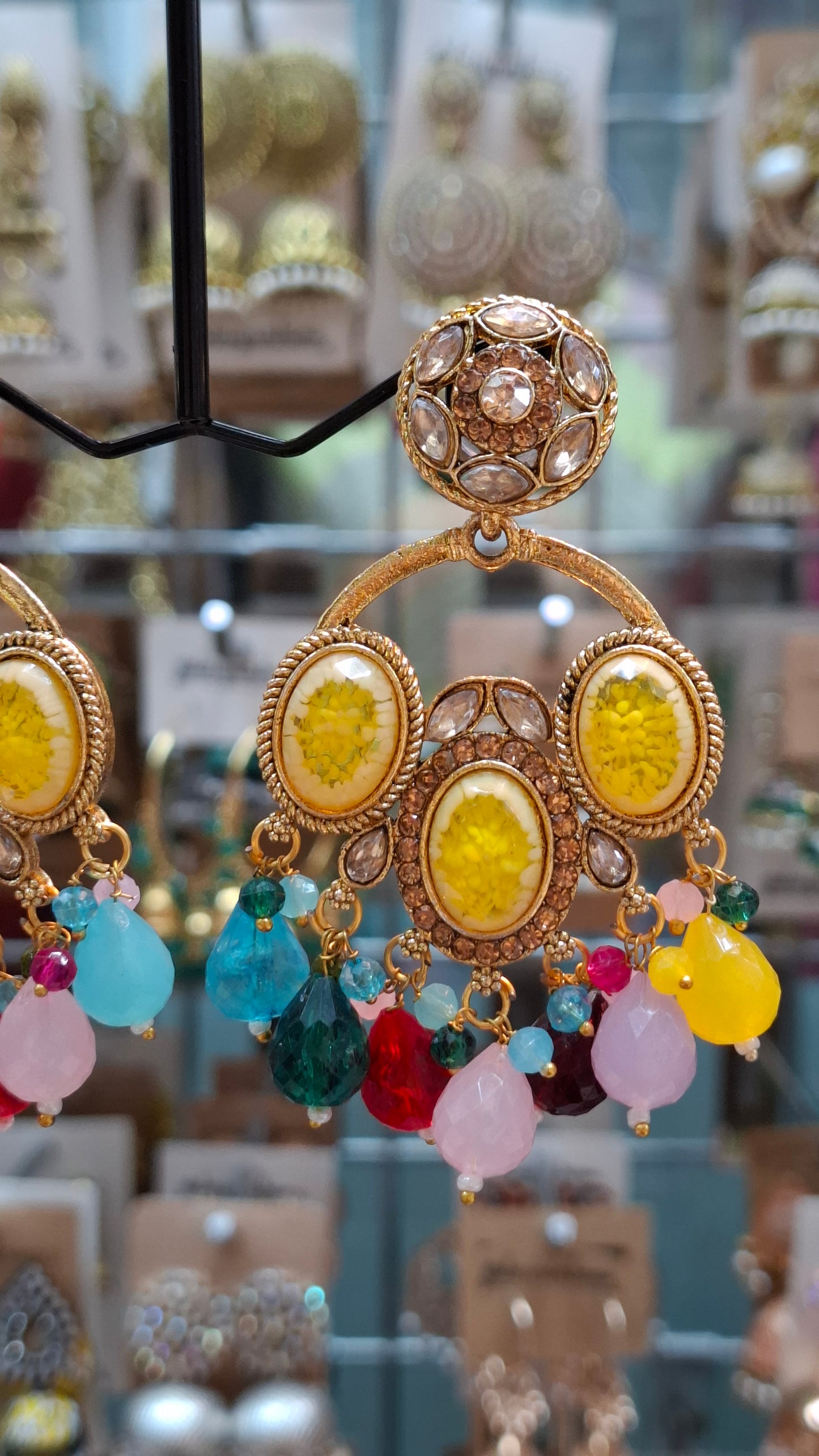 GOLD FASHION EARRINGS E0348