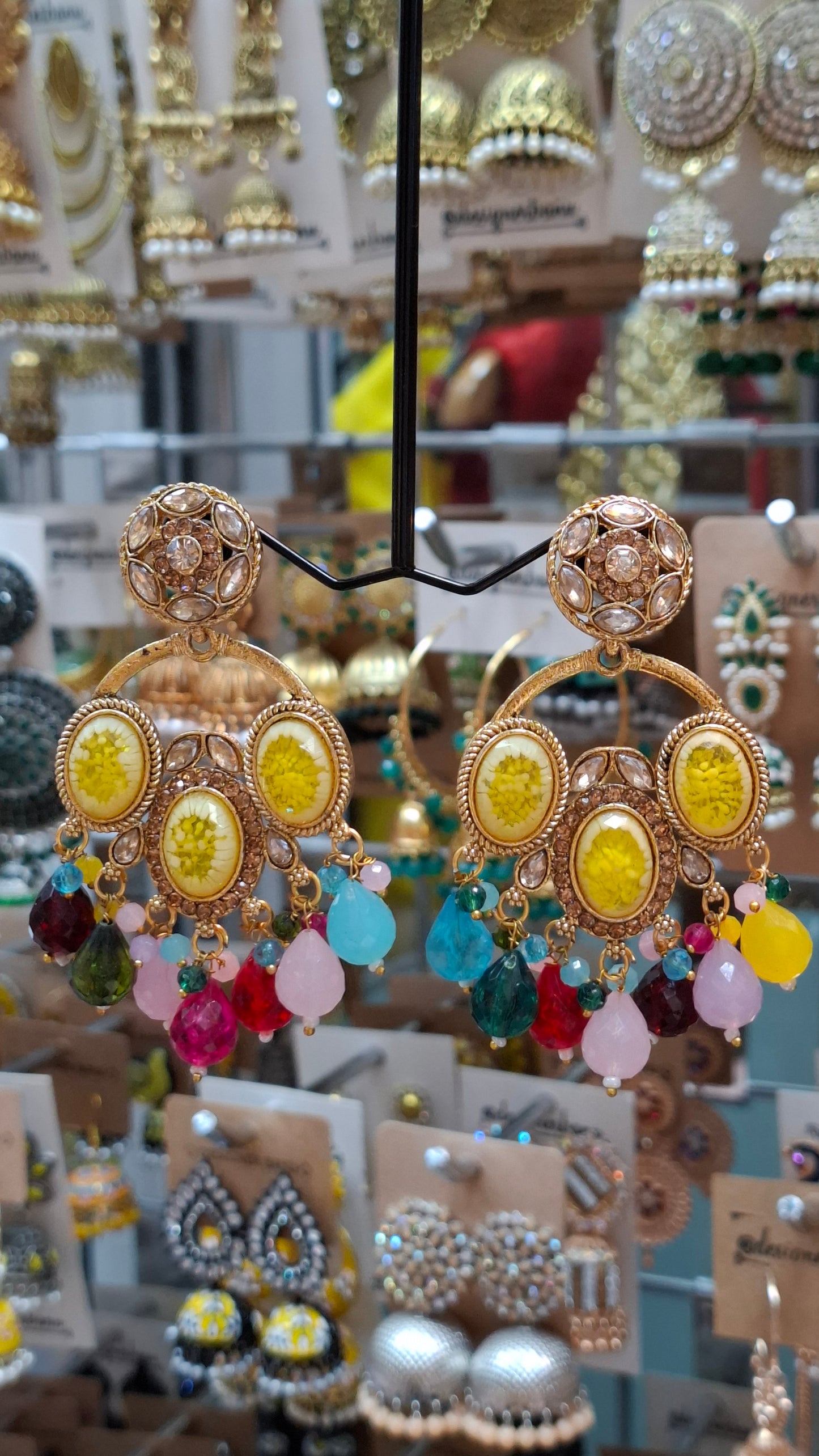 GOLD FASHION EARRINGS E0348