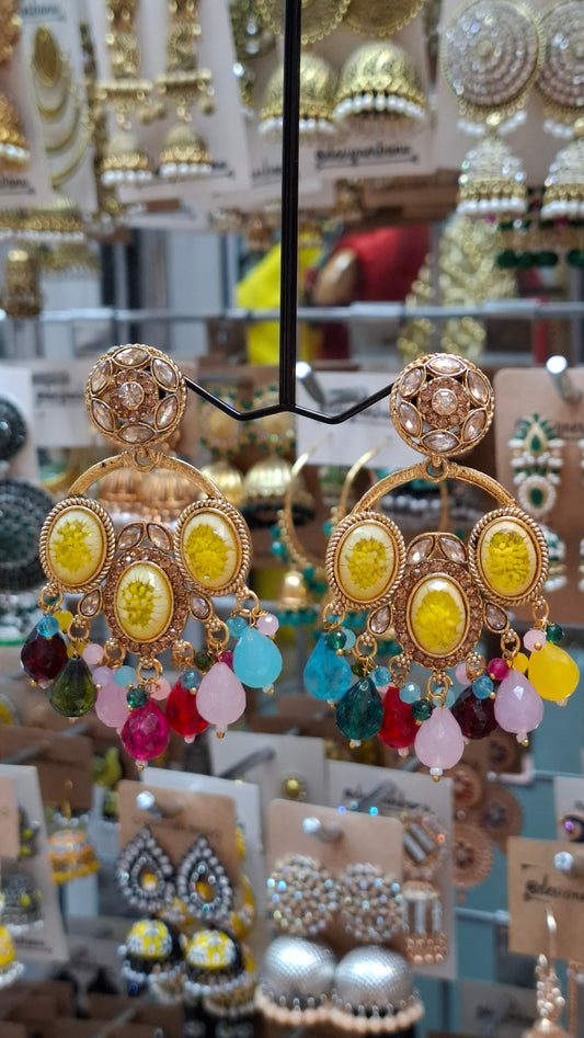 GOLD FASHION EARRINGS E0348