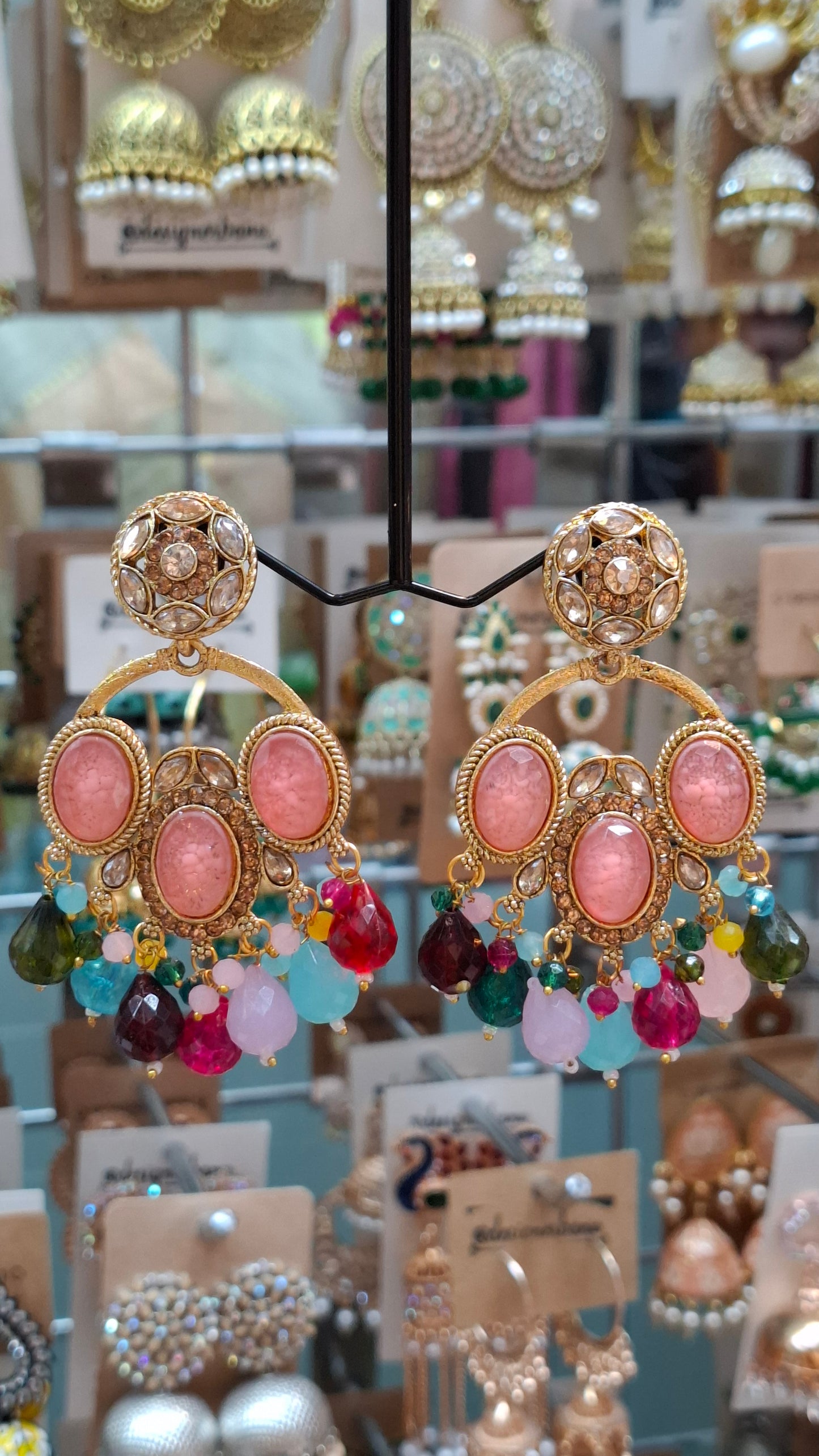 GOLD FASHION EARRINGS E0349