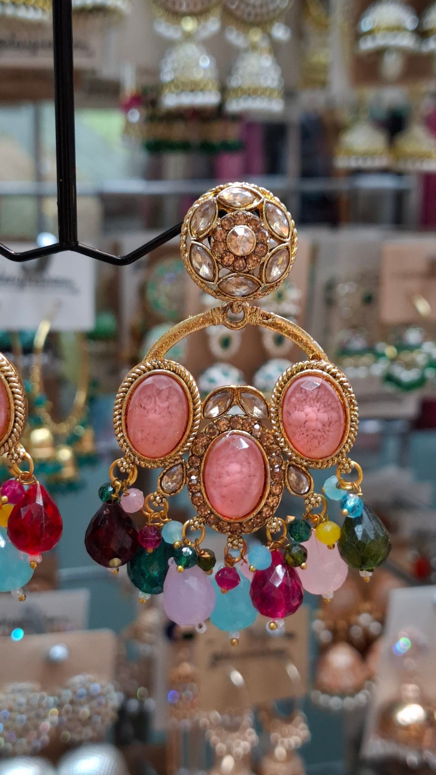 GOLD FASHION EARRINGS E0349