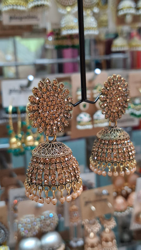 ANTIQUE GOLD JUMKHAS E0352