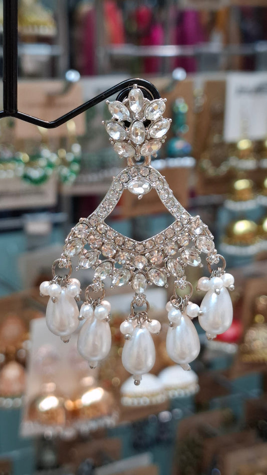 SILVER FASHION EARRINGS E022