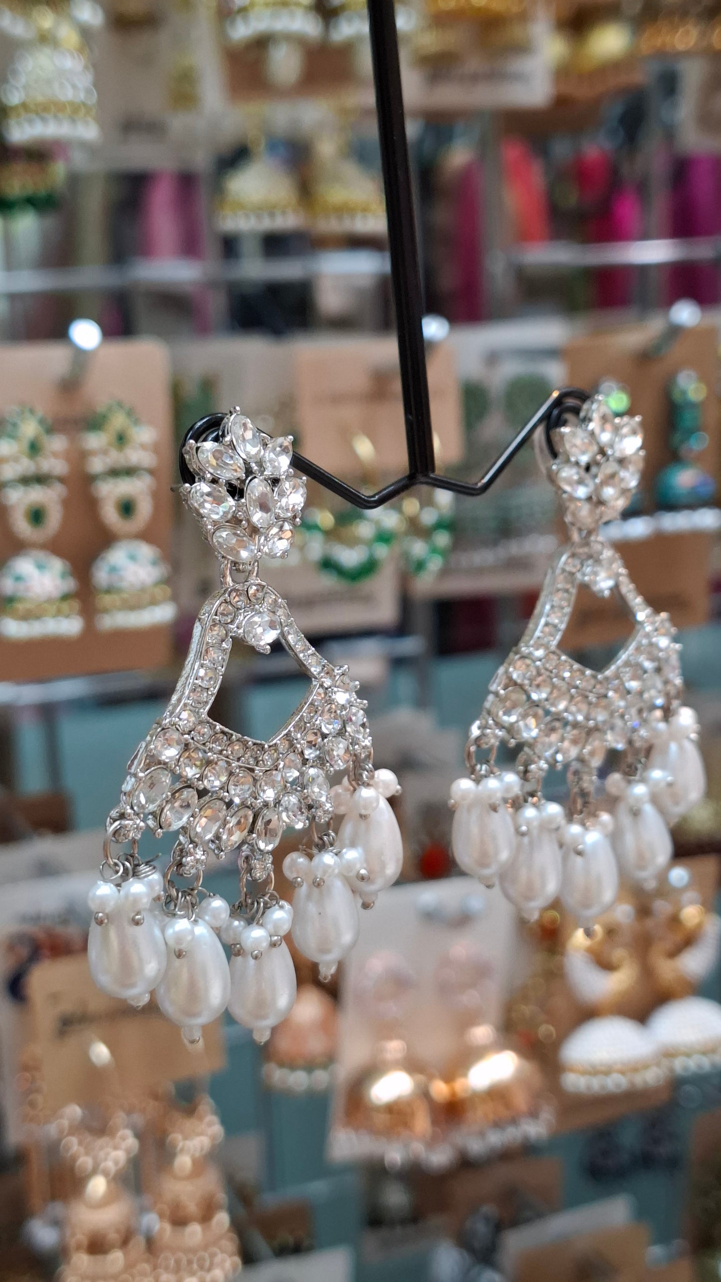 SILVER FASHION EARRINGS E022