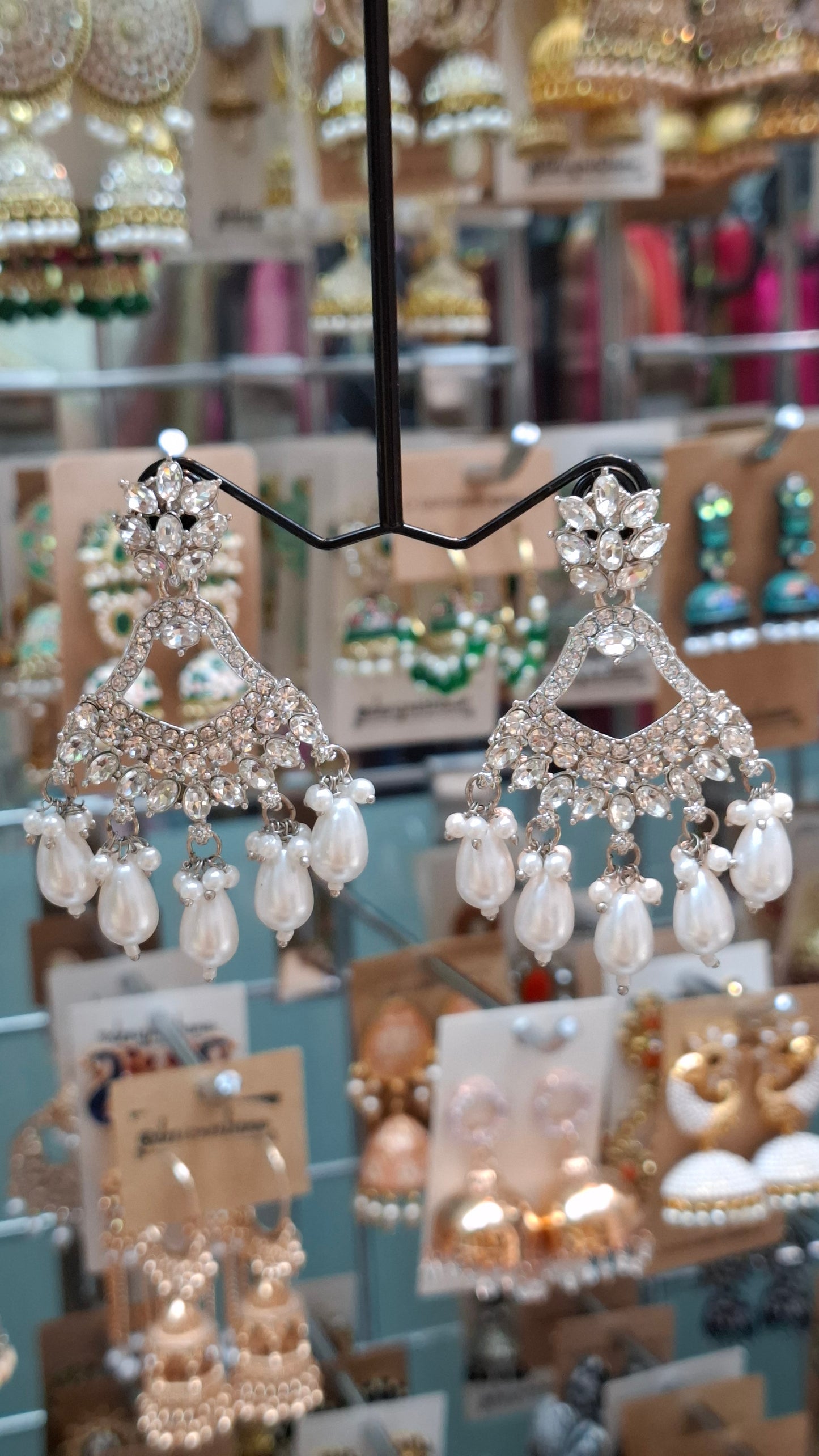 SILVER FASHION EARRINGS E022