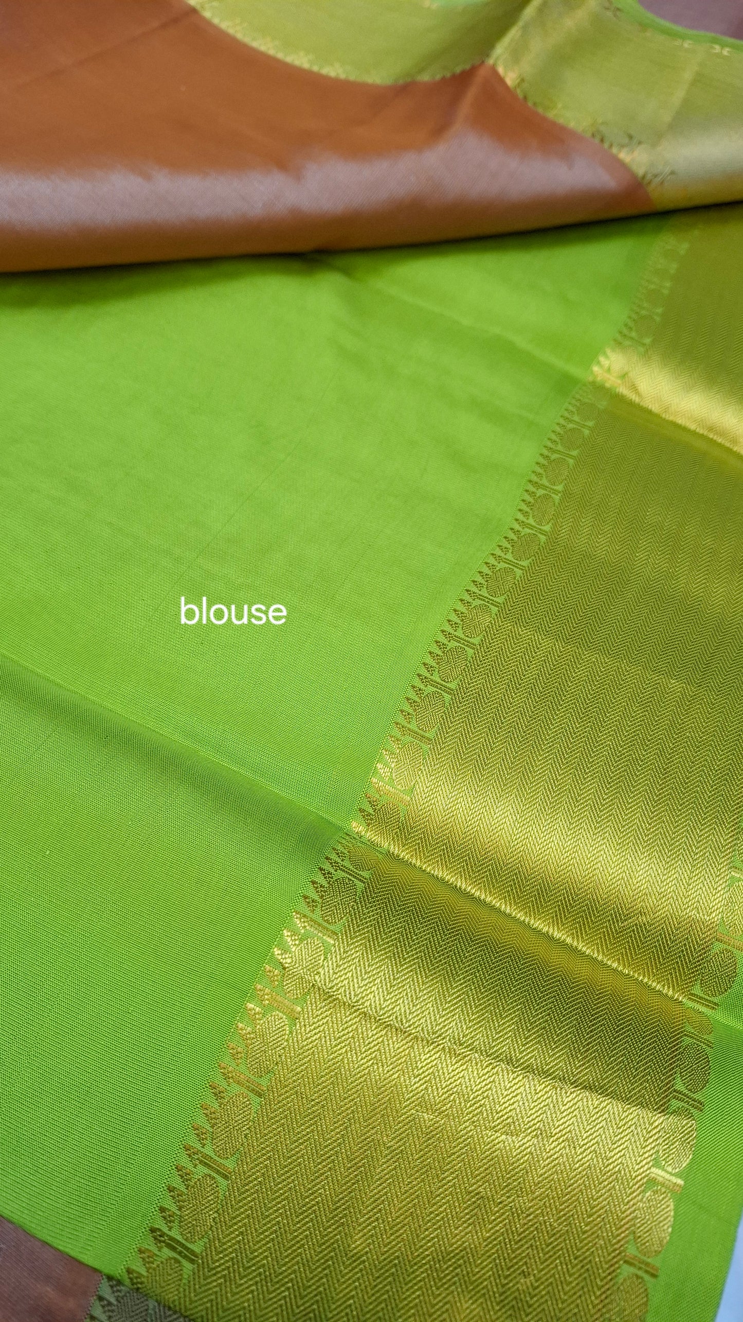 PINKISH BROWN PURE KANJIPURAM SILK