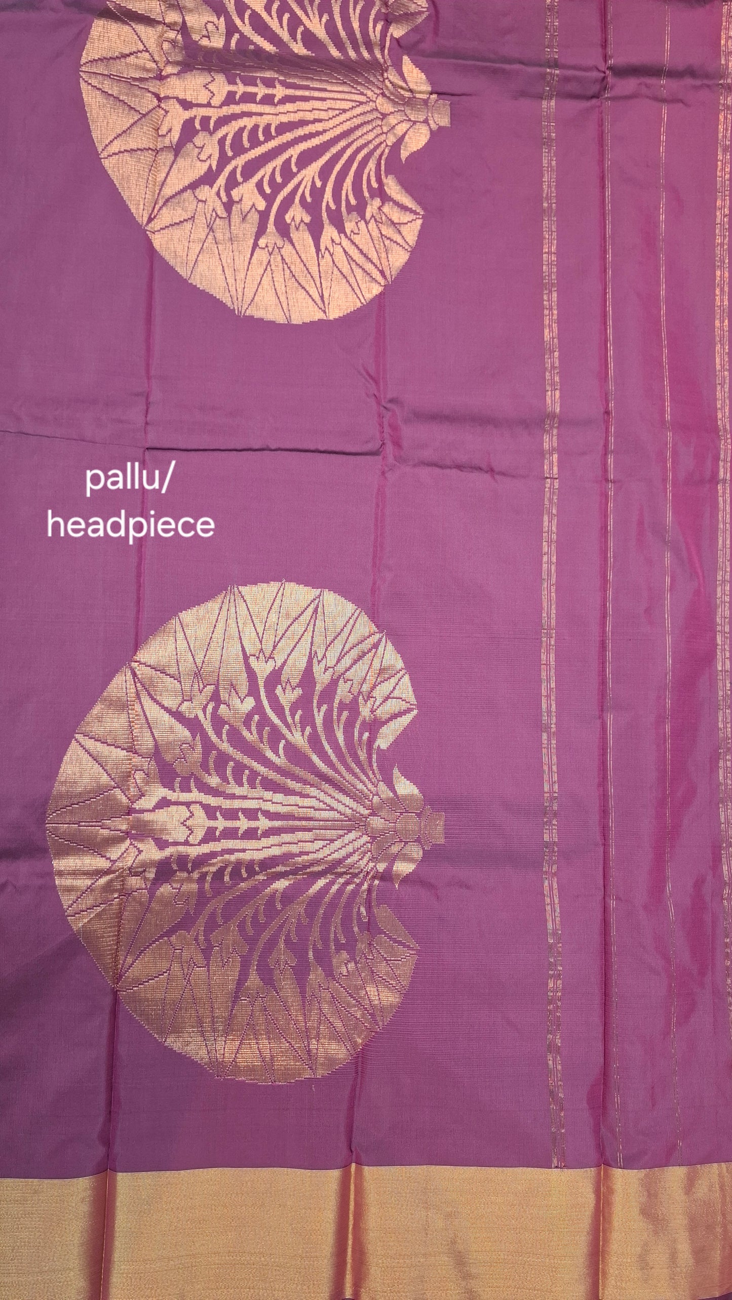 DARK GREEN & PURPLE SILK