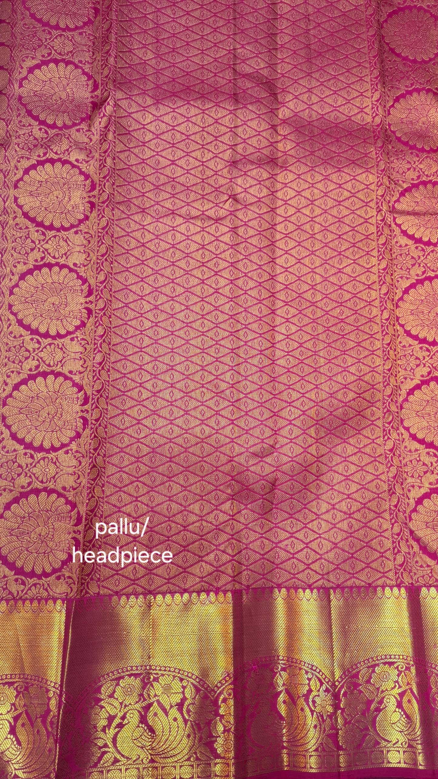 GREEN & MAGENTA PURE KANJIPURAM SILK
