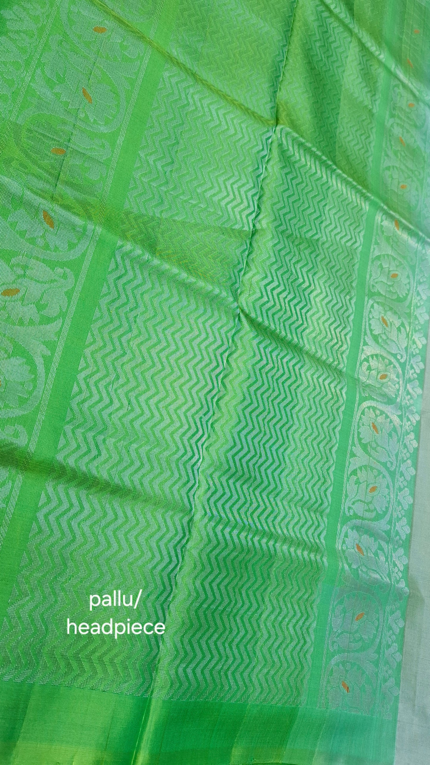 SAGE GREEN PURE KANJIPURAM SOFT SILK