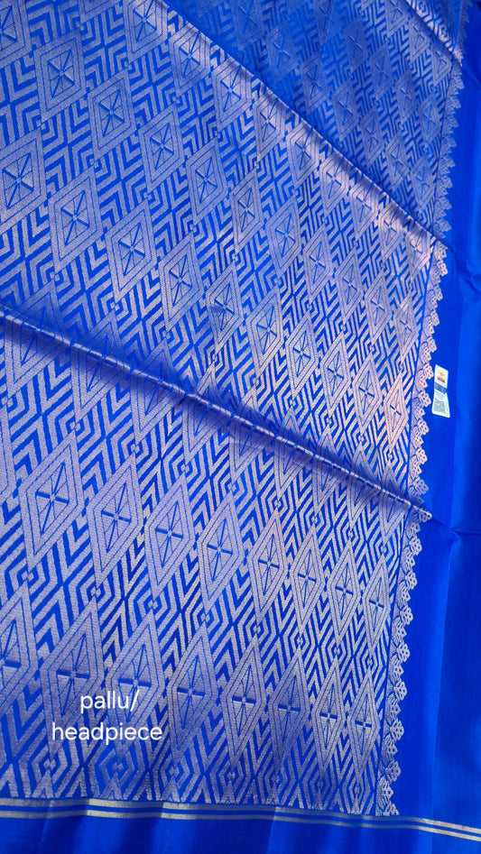 ROYAL BLUE PURE KANJIPURAM SOFT SILK