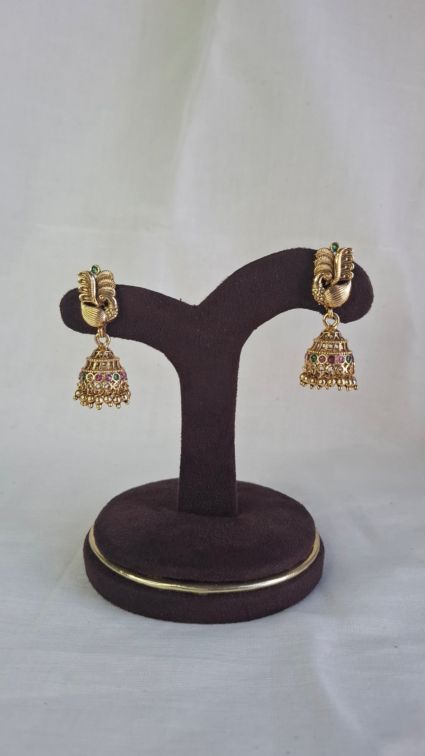 ANTIQUE GOLD JUMKHAS E0357