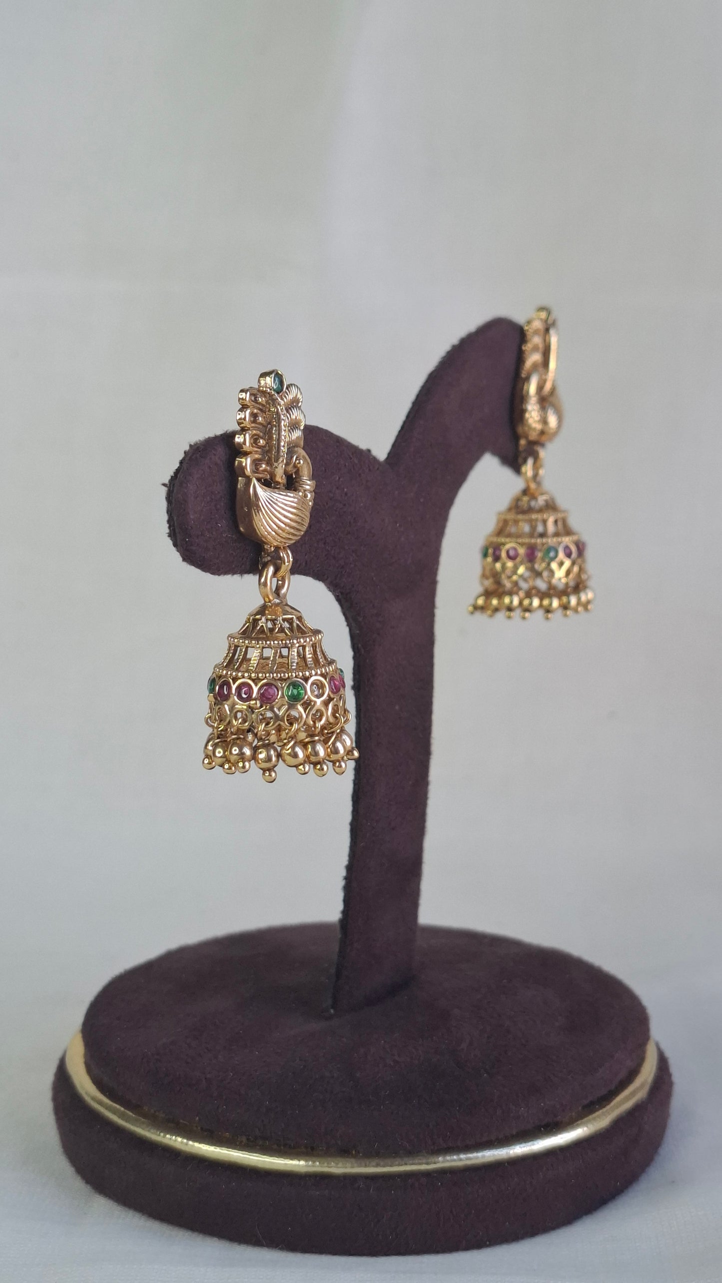 ANTIQUE GOLD JUMKHAS E0357