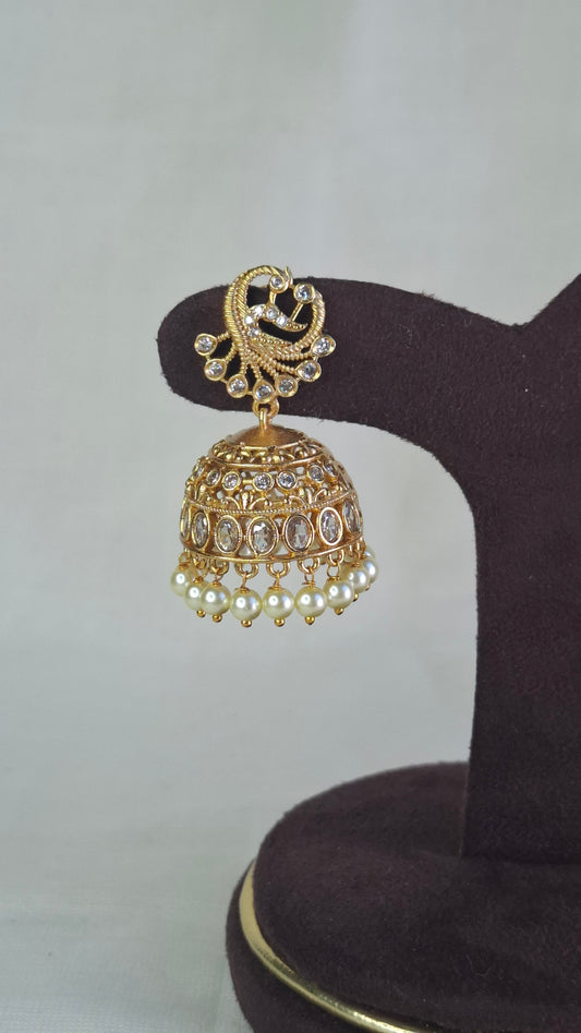 ANTIQUE GOLD JUMKHAS E0364