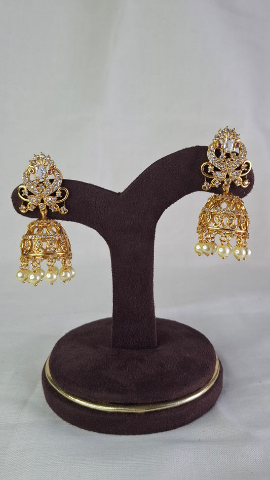 ANTIQUE GOLD JUMKHAS E0367